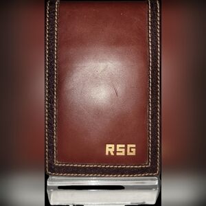 VINTAGE MARK CROSS Brown Leather Note Pad Agenda
